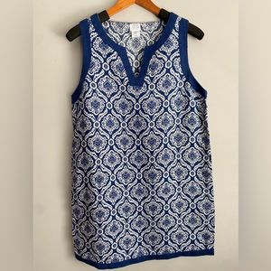 SIGRID OLSEN. 100% Linen sleeveless dress.   SIZE Medium.